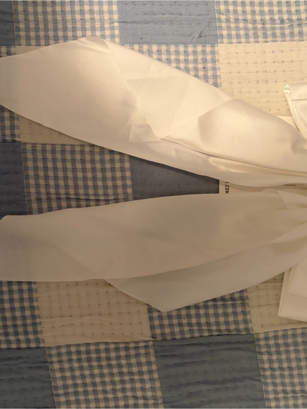Forever 21 White Satin Hair Scarf Tie